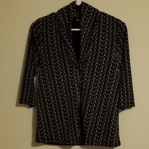 George purple & black blouse